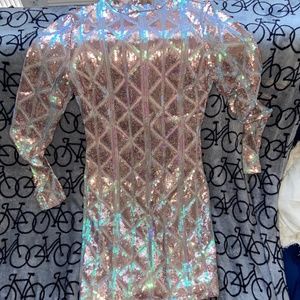 Pink sparkly dress
